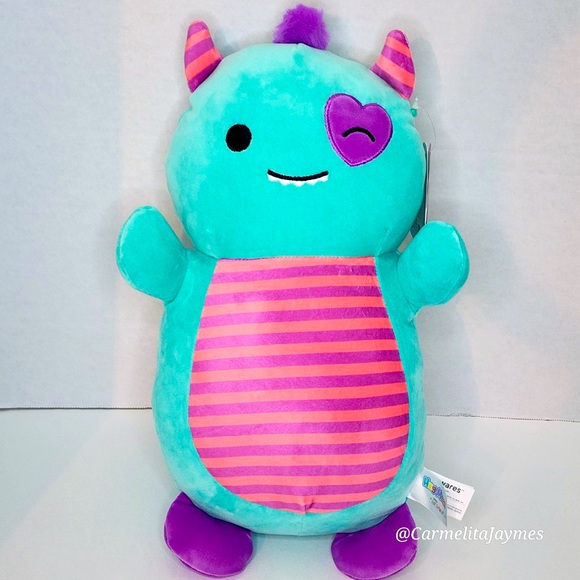 ❤️ LEON 👻 Love Monster HugMee Valentines 2024 Original Squishmallow ☆》NWT ☆》 - Picture 1 of 8